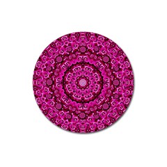 Happy Florals  Giving  Peace And Great Feelings Magnet 3  (round) by pepitasart