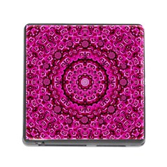 Happy Florals  Giving  Peace And Great Feelings Memory Card Reader (square 5 Slot) by pepitasart