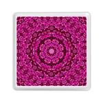 Happy Florals  Giving  Peace And Great Feelings Memory Card Reader (Square) Front