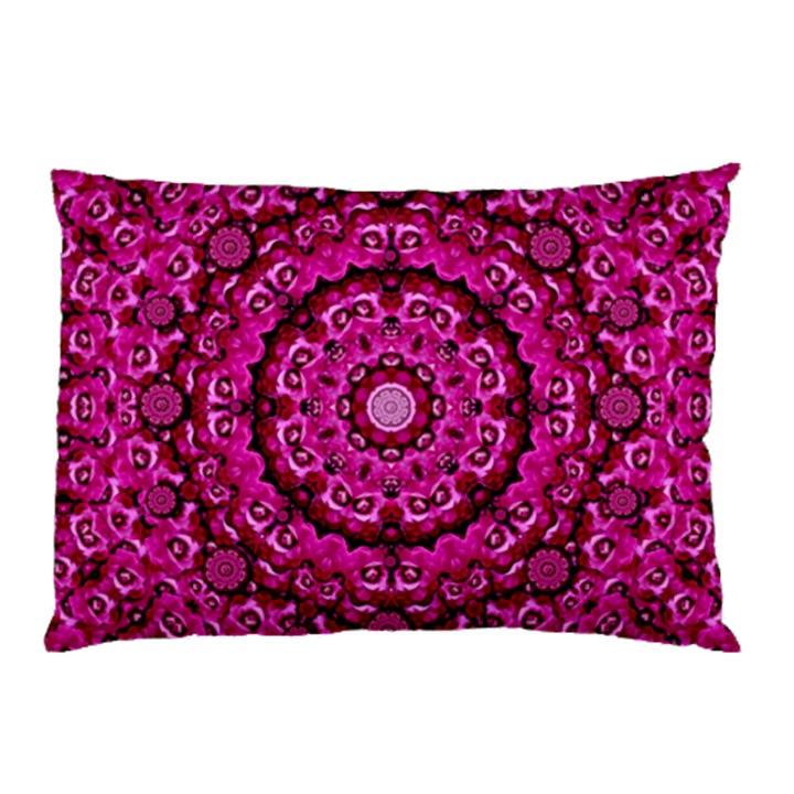 Happy Florals  Giving  Peace And Great Feelings Pillow Case (Two Sides)