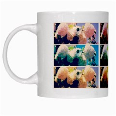 Twenty-seven Snowball Branch Collage White Mugs by okhismakingart