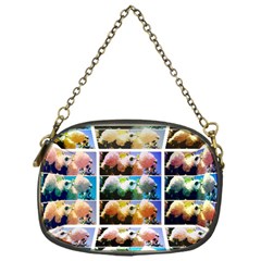 Twenty-seven Snowball Branch Collage Chain Purse (one Side) by okhismakingart