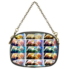 Twenty-seven Snowball Branch Collage Chain Purse (two Sides) by okhismakingart