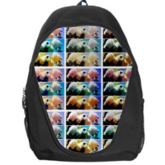 Twenty-seven Snowball Branch Collage Backpack Bag by okhismakingart