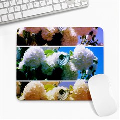 Snowball Branch Collage (i) Large Mousepads by okhismakingart