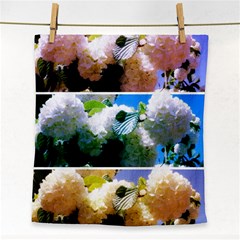 Snowball Branch Collage (i) Face Towel by okhismakingart