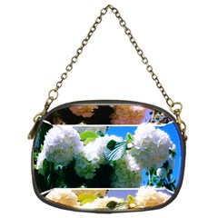 Snowball Branch Collage (i) Chain Purse (two Sides) by okhismakingart