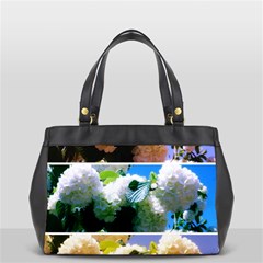 Snowball Branch Collage (i) Oversize Office Handbag by okhismakingart