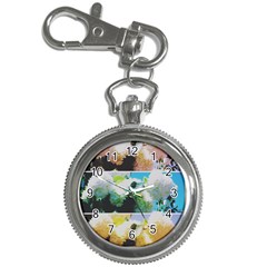 Faded Snowball Branch Collage (ii) Key Chain Watches by okhismakingart