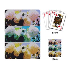 Faded Snowball Branch Collage (ii) Playing Cards Single Design (rectangle) by okhismakingart