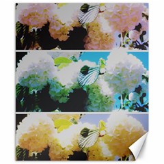 Faded Snowball Branch Collage (ii) Canvas 8  X 10  by okhismakingart