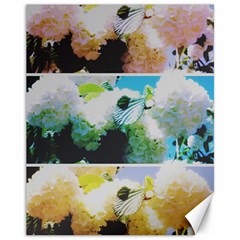 Faded Snowball Branch Collage (ii) Canvas 11  X 14  by okhismakingart