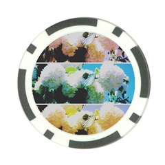 Faded Snowball Branch Collage (ii) Poker Chip Card Guard by okhismakingart