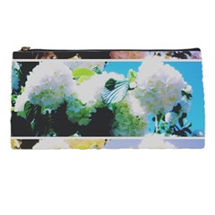 Faded Snowball Branch Collage (ii) Pencil Cases by okhismakingart