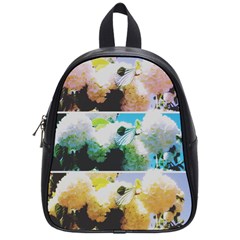 Faded Snowball Branch Collage (ii) School Bag (small) by okhismakingart