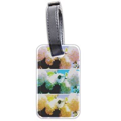 Faded Snowball Branch Collage (ii) Luggage Tag (two Sides) by okhismakingart