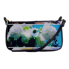 Faded Snowball Branch Collage (ii) Shoulder Clutch Bag by okhismakingart