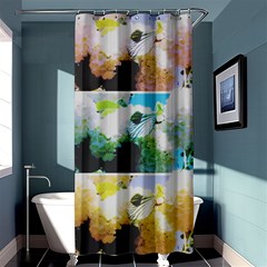 Faded Snowball Branch Collage (ii) Shower Curtain 36  X 72  (stall)  by okhismakingart