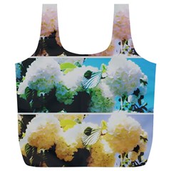 Faded Snowball Branch Collage (ii) Full Print Recycle Bag (xl) by okhismakingart