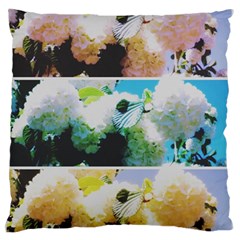 Faded Snowball Branch Collage (ii) Standard Flano Cushion Case (two Sides) by okhismakingart