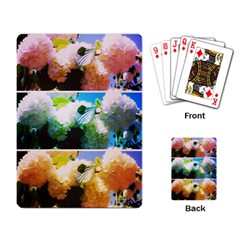 Bright Snowball Branch Collage (iii) Playing Cards Single Design (rectangle) by okhismakingart