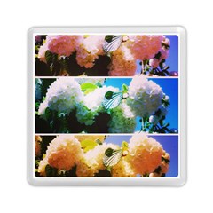 Bright Snowball Branch Collage (iii) Memory Card Reader (square) by okhismakingart