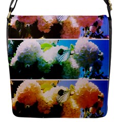 Bright Snowball Branch Collage (iii) Flap Closure Messenger Bag (s) by okhismakingart