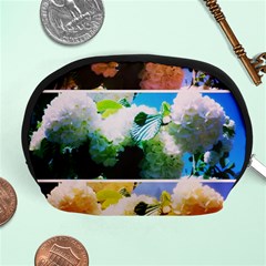 Bright Snowball Branch Collage (iii) Accessory Pouch (medium) by okhismakingart