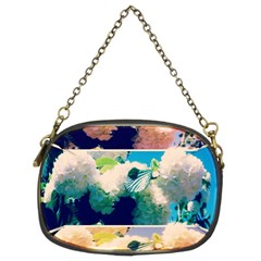 Washed Out Snowball Branch Collage (iv) Chain Purse (two Sides) by okhismakingart