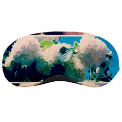 Washed Out Snowball Branch Collage (iv) Sleeping Mask by okhismakingart