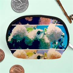 Washed Out Snowball Branch Collage (iv) Accessory Pouch (medium) by okhismakingart