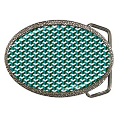 Pattern Green Blue Grey Hues Belt Buckles by Pakrebo