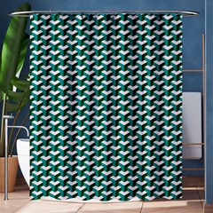 Pattern Green Blue Grey Hues Shower Curtain 60  X 72  (medium)  by Pakrebo