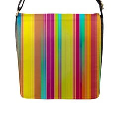 Background Colorful Abstract Flap Closure Messenger Bag (l) by Pakrebo