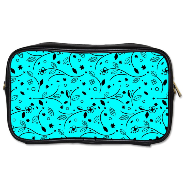 Pattern Flowers Flower Texture Toiletries Bag (Two Sides)