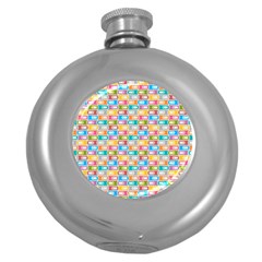 Seamless Pattern Background Abstract Round Hip Flask (5 Oz) by Pakrebo