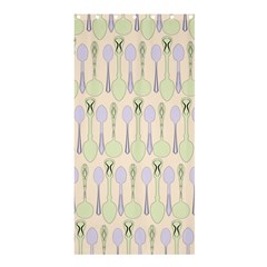 Spoon Pattern Illustrator Green Shower Curtain 36  x 72  (Stall) 