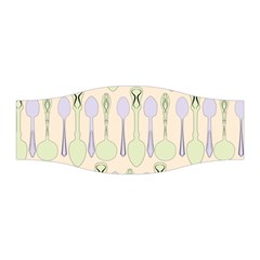 Spoon Pattern Illustrator Green Stretchable Headband