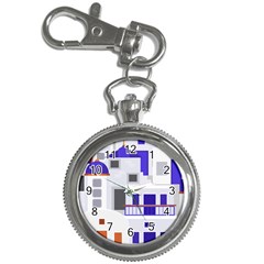 Background Santorini Greece Key Chain Watches by Pakrebo