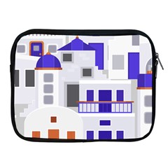 Background Santorini Greece Apple Ipad 2/3/4 Zipper Cases by Pakrebo