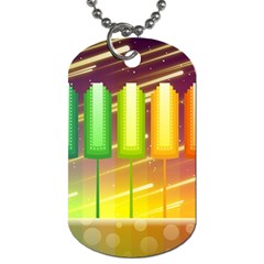 Abstract Landscape Background Dog Tag (One Side)