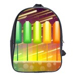 Abstract Landscape Background School Bag (Large) Front