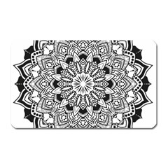 Mandala Spiritual Texture Magnet (rectangular) by Pakrebo