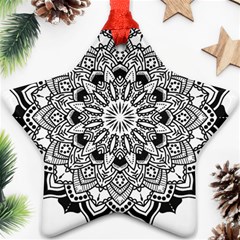 Mandala Spiritual Texture Star Ornament (Two Sides)