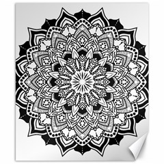 Mandala Spiritual Texture Canvas 8  X 10  by Pakrebo