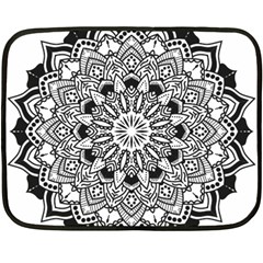 Mandala Spiritual Texture Fleece Blanket (mini) by Pakrebo