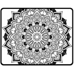 Mandala Spiritual Texture Fleece Blanket (Medium)  60 x50  Blanket Front