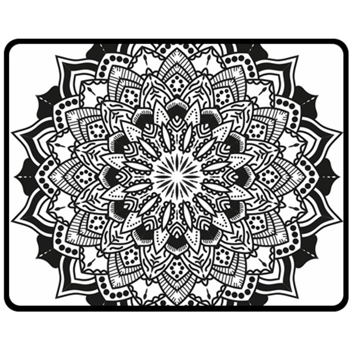 Mandala Spiritual Texture Fleece Blanket (Medium) 