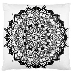 Mandala Spiritual Texture Standard Flano Cushion Case (one Side) by Pakrebo