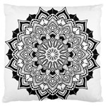 Mandala Spiritual Texture Large Flano Cushion Case (One Side) Front